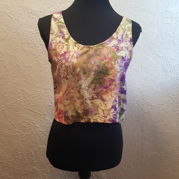 Bamboleo colorful crop top sz M - Picture 1 of 4